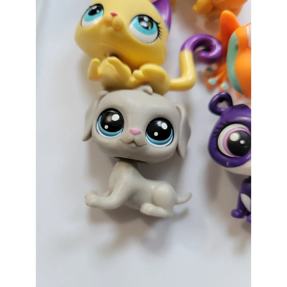 Littlest Pet Shop LPS Dog Cats Frog Panda Bird Lot 6 Pcs - Picture 2 of 8